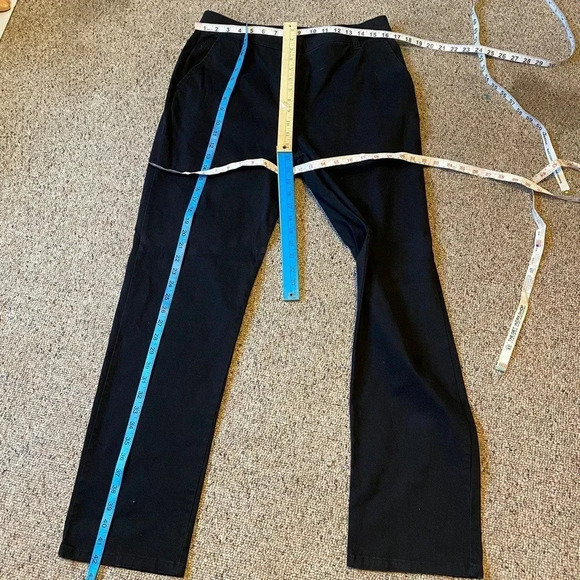 Woolrich Cotton Blend Black Dress Pants Women Size 12 Pockets - Picture 2 of 7